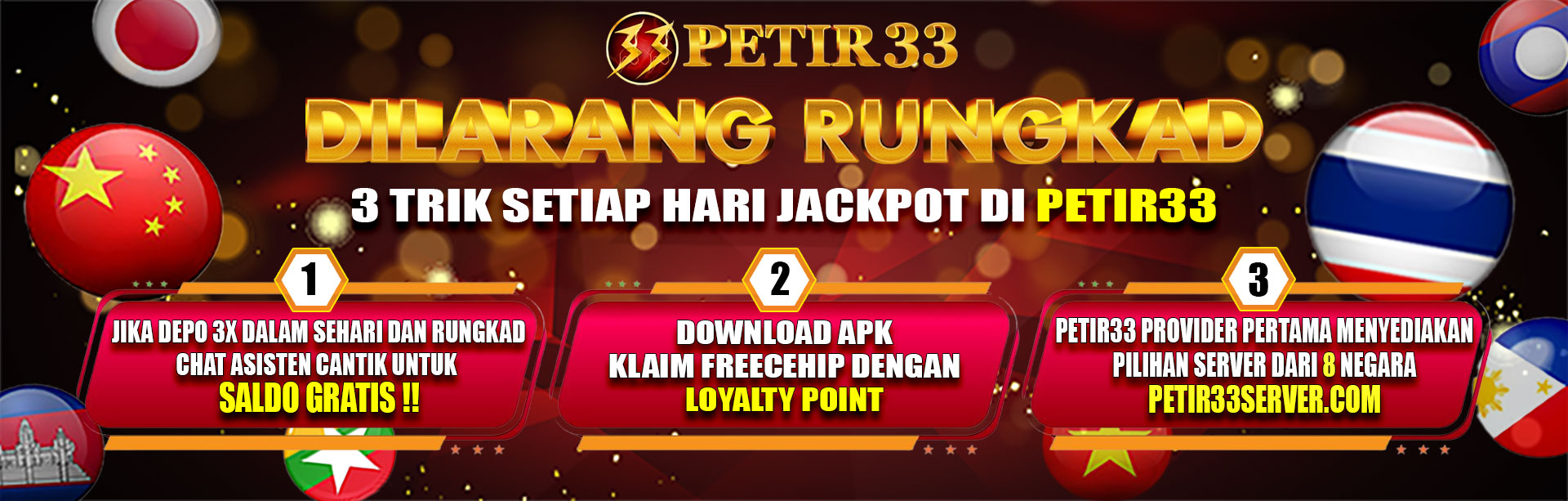 Petir33 dilarang rungkad