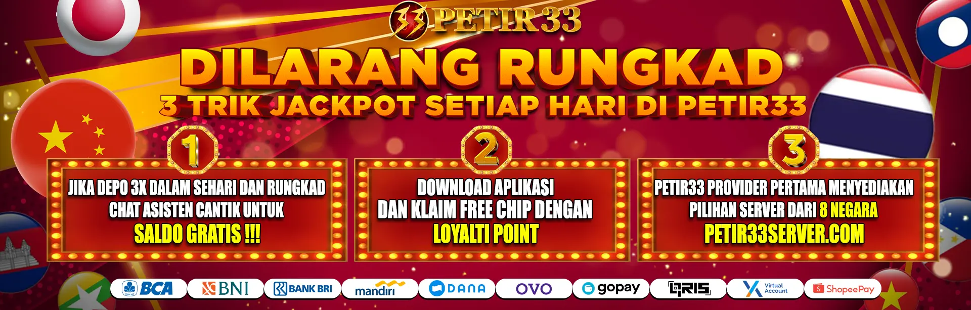 Petir33 dilarang rungkad