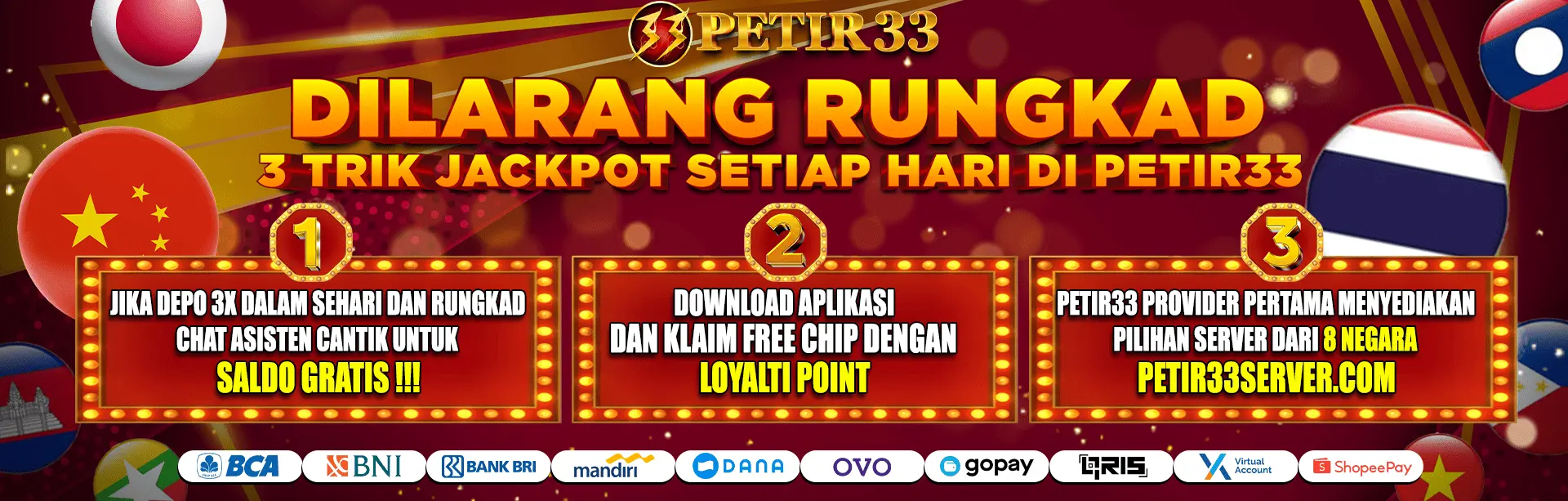 Petir33 dilarang rungkad